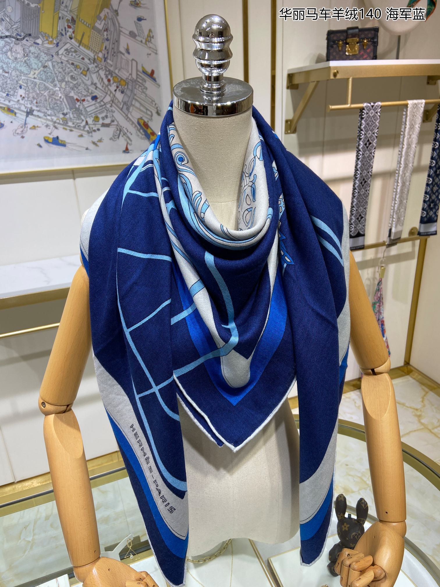 Hermes - Элегантный кашемировый шарф 