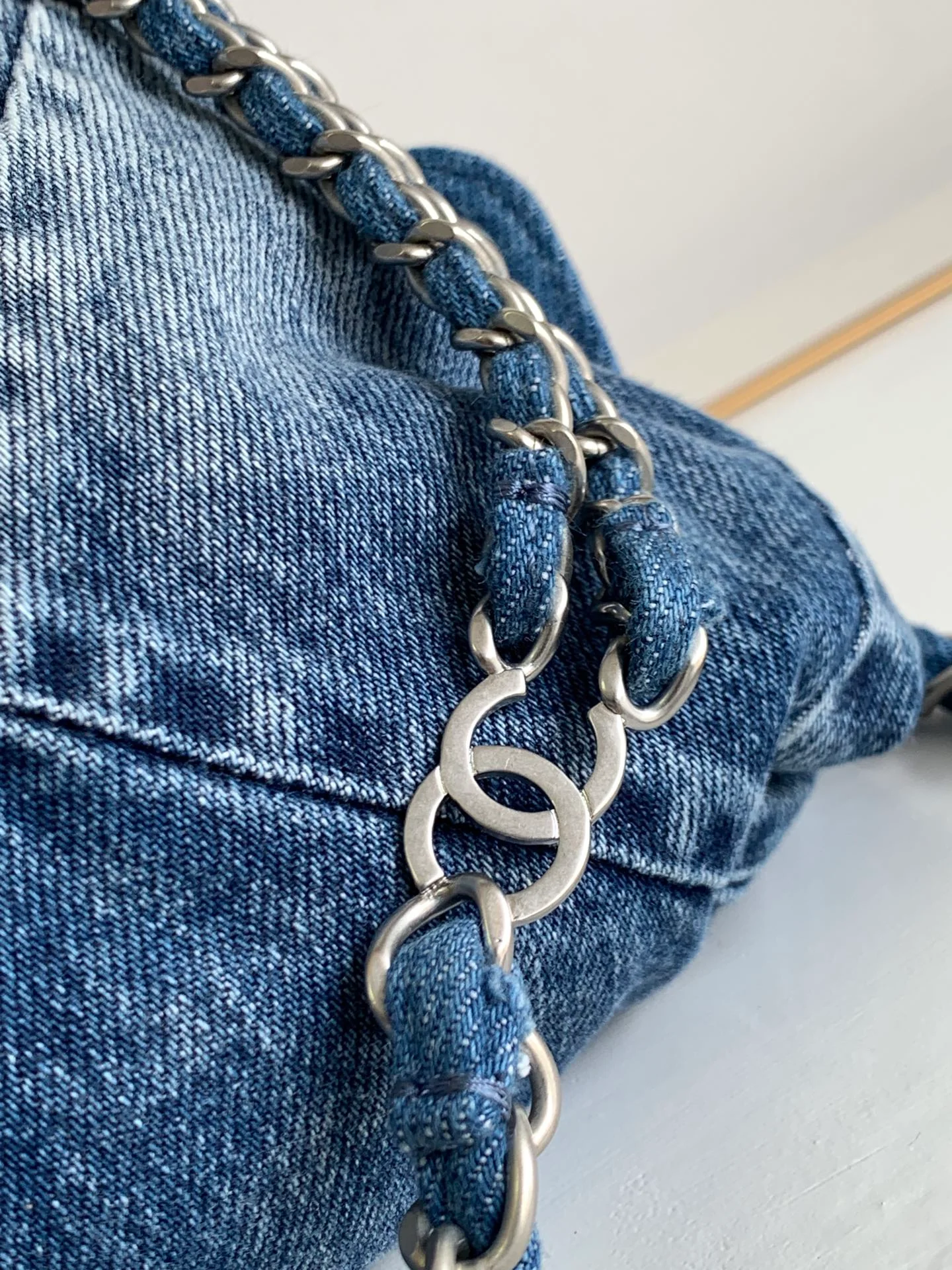 Сумка Chanel 22bag - джинсовая версия - рюкзак