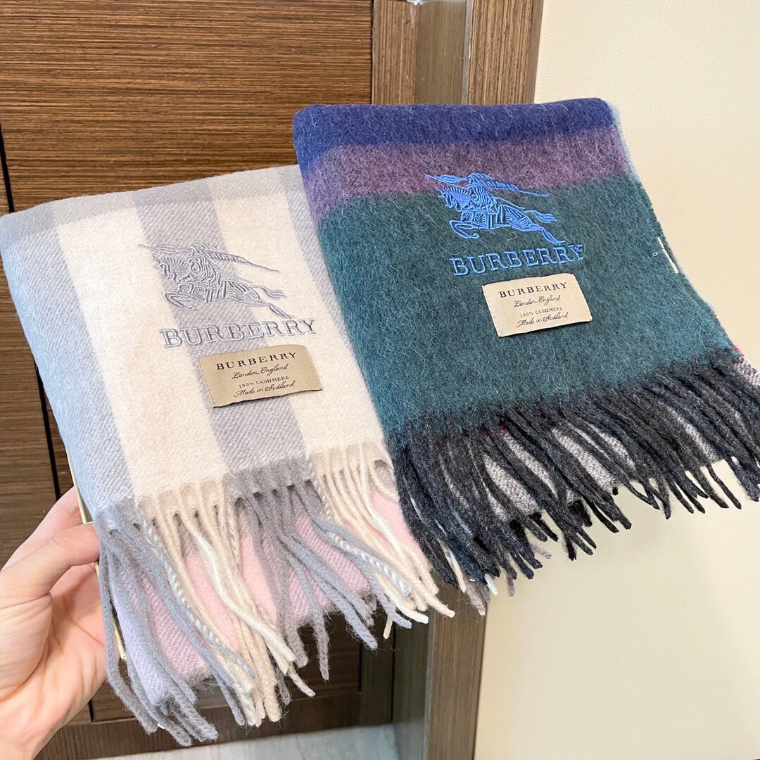 Кашемировый шарф Burberry с градиентным рисунком - 32 см - 200 см - 100 см - Кашемир