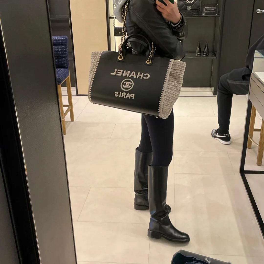 Сумка-тоут Chanel Ohanel, пляжная сумка, сумка для покупок