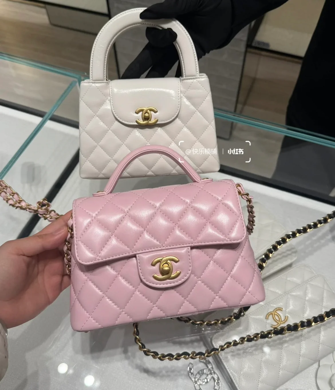 Сумка с ручкой и клапаном, маленькая, розовая, 25 пенсов