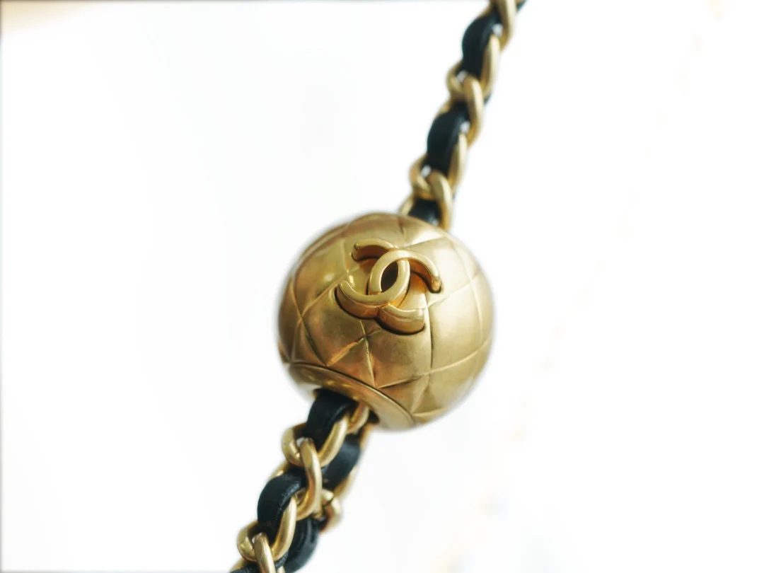 Chanel 23c Gold Ball Mini Black