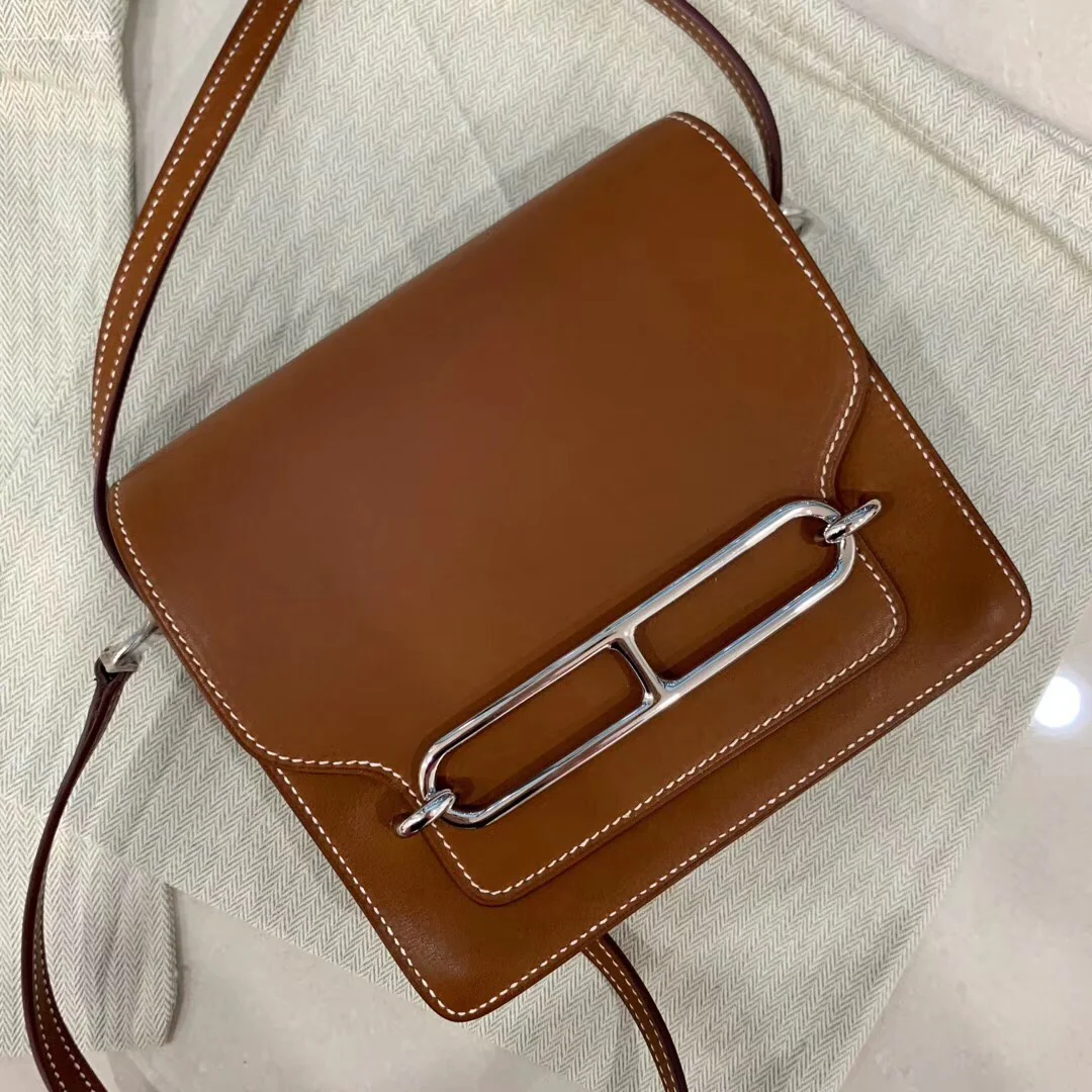 Hermes-roulis-19-veau-barenia-34-fauve-серебряная пряжка