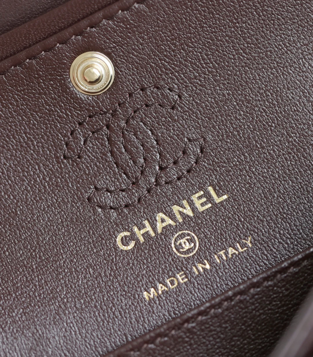 Chanel - Классический шарм - Бордовый - Пряжка из светлого золота