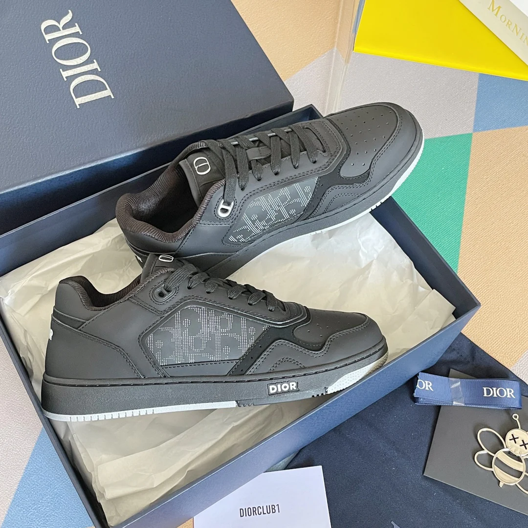 Кроссовки Dior серии B27 - повседневные спортивные кроссовки - для пар - черные