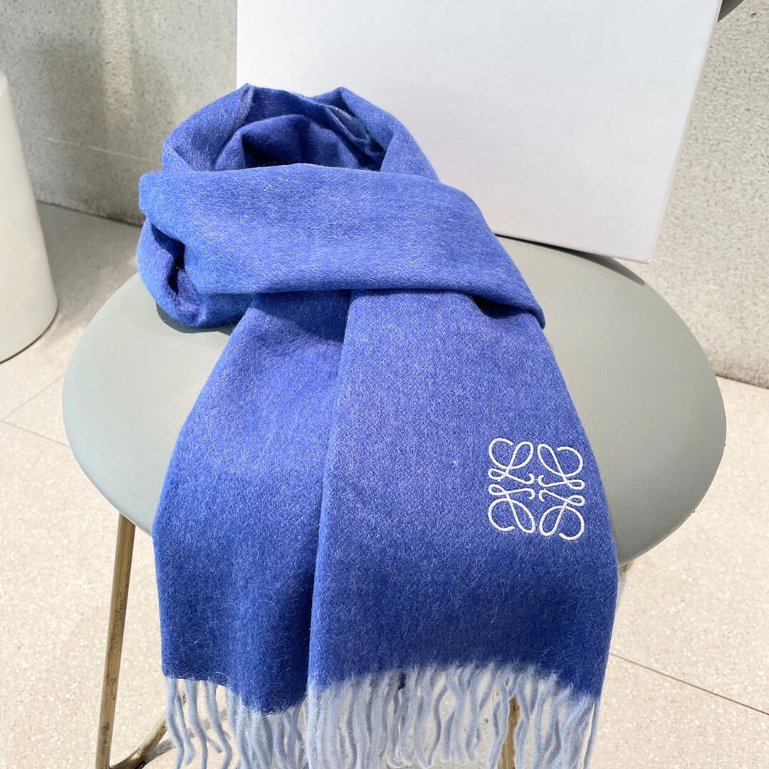 Двусторонний кашемировый шарф Lolwei - 32-180 см