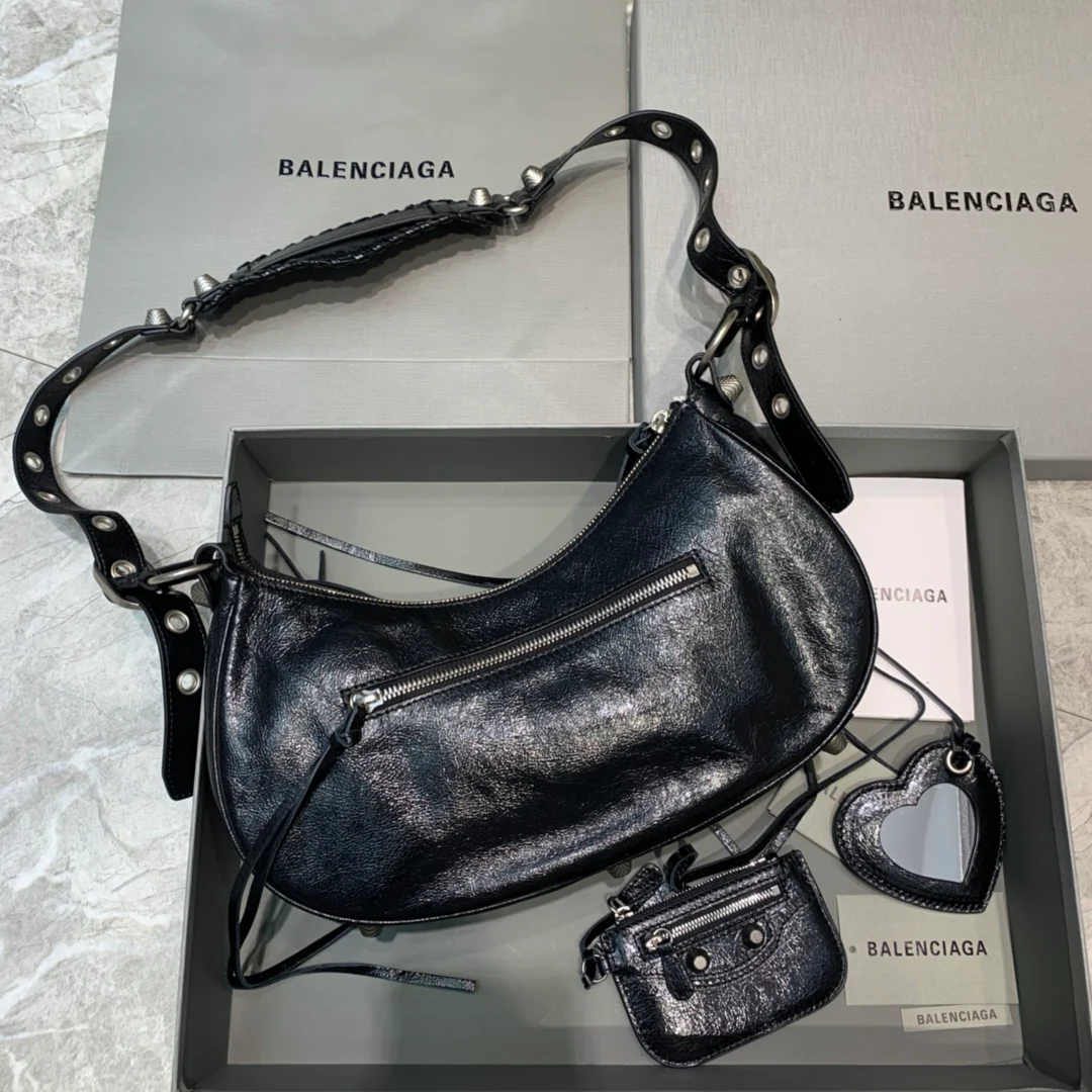 Сумка Balenciaga Le Cagole Half-Moon через плечо - большой размер