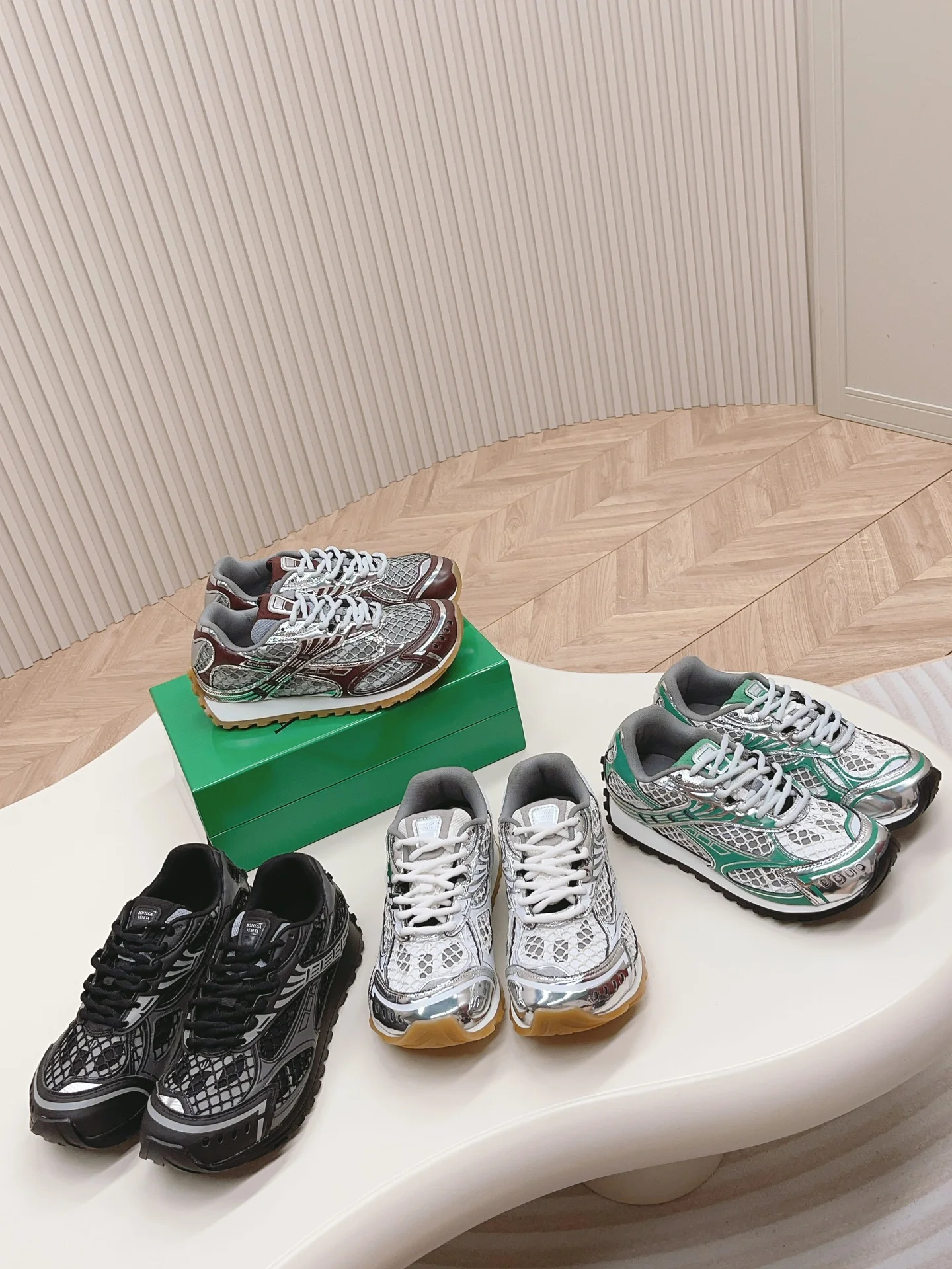 Новинка 2023 года от BV - Прощальная коллекция дизайнера Orbit - Повседневные кроссовки - Черные