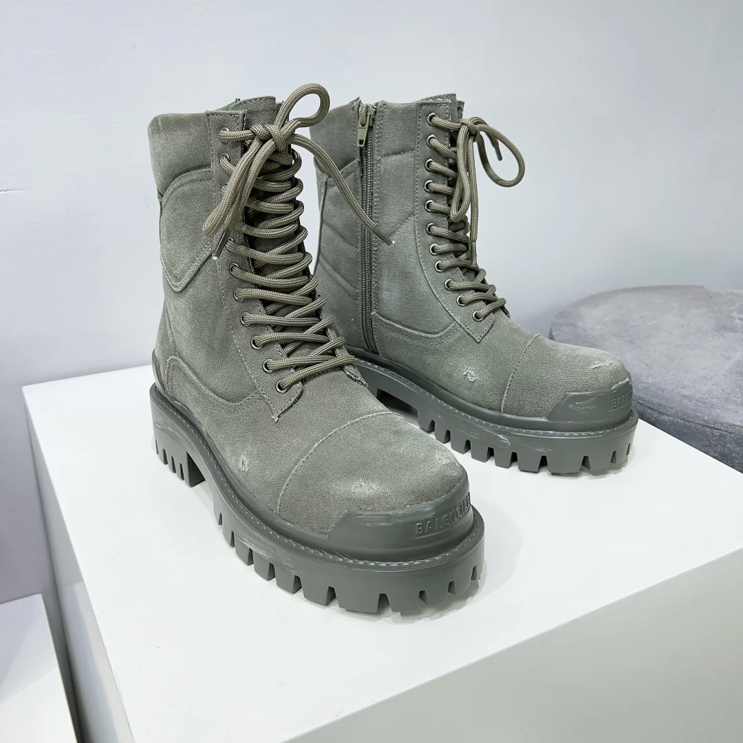 Balenciaga - Ботинки на платформе средней высоты со шнуровкой