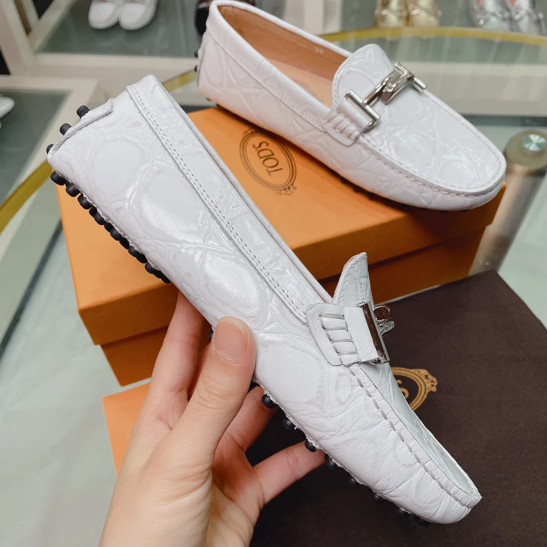 Tods - Дублет из узорчатой ??кожи - Лоферы - Туфли без шнурков