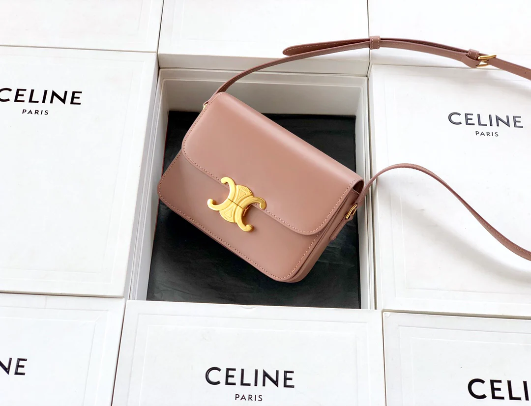 Сумка Celine Triomphe из телячьей кожи - подростковая - 18 - 5 см - 6