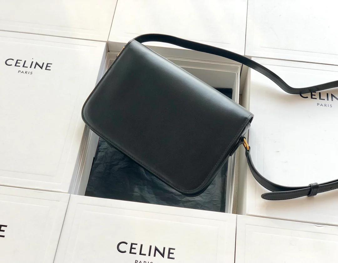 Сумка Celine Triomphe из телячьей кожи - Средний размер - 22 см - 5 см - 8 см