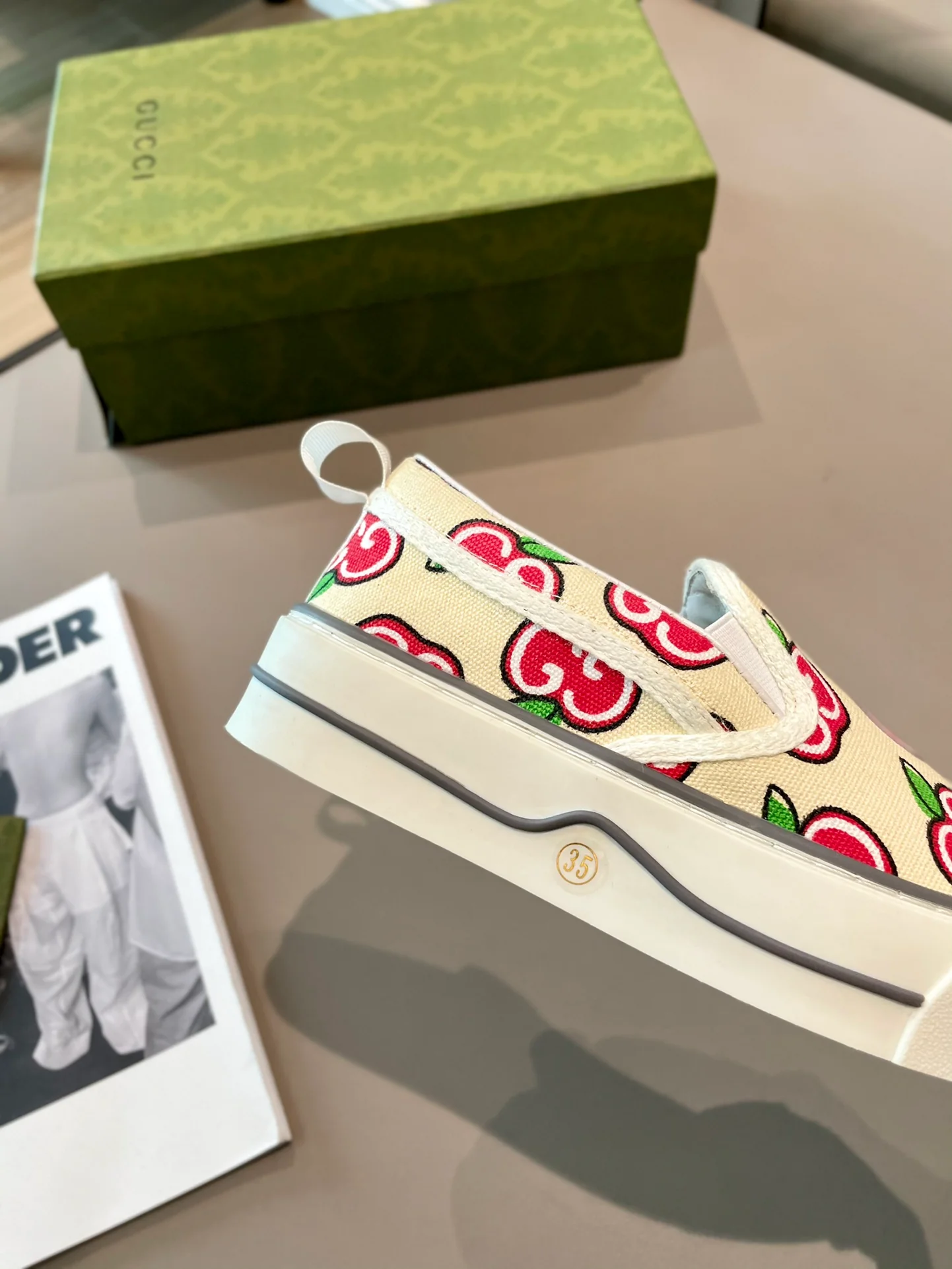 Кед Gucci из парусины - 3