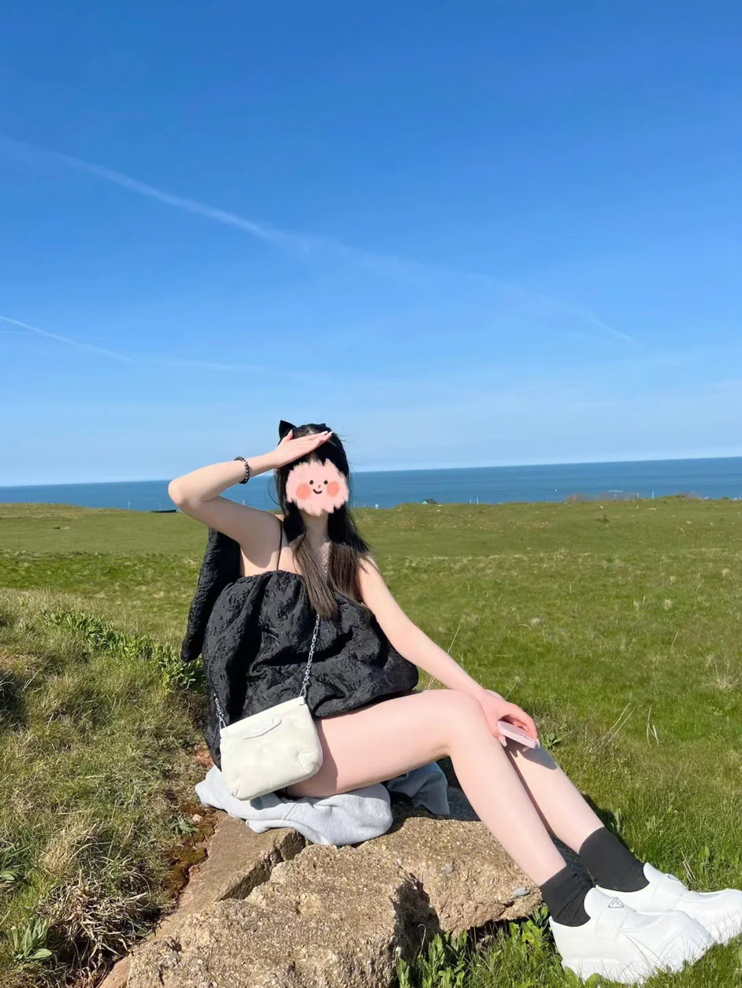 Лоферы на платформе Prada 2024 - белые - 1