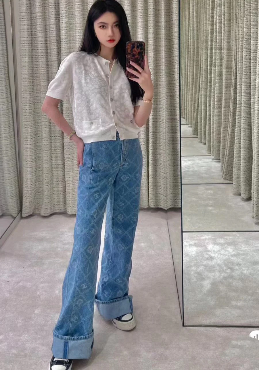 Chanel 2403 Hot Knit Collection с коротким рукавом