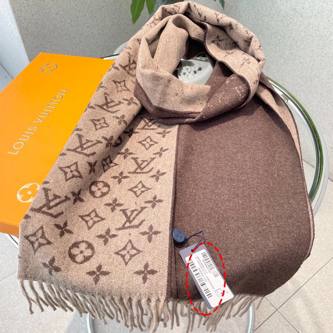 Мужской кашемировый шарф LV