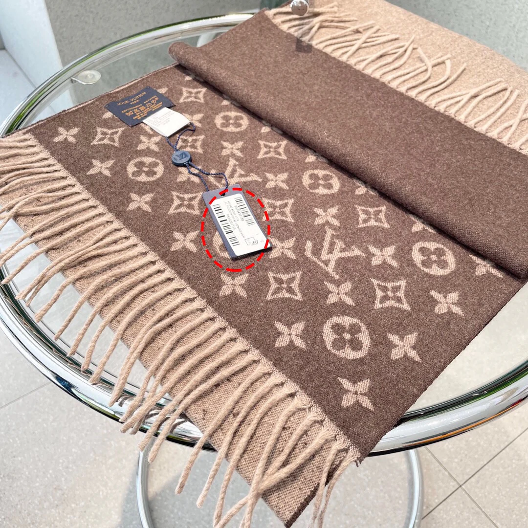 Мужской кашемировый шарф LV