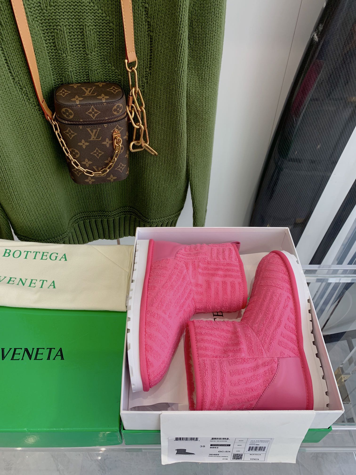 BV - Флисовые низкие сапоги - Розовые