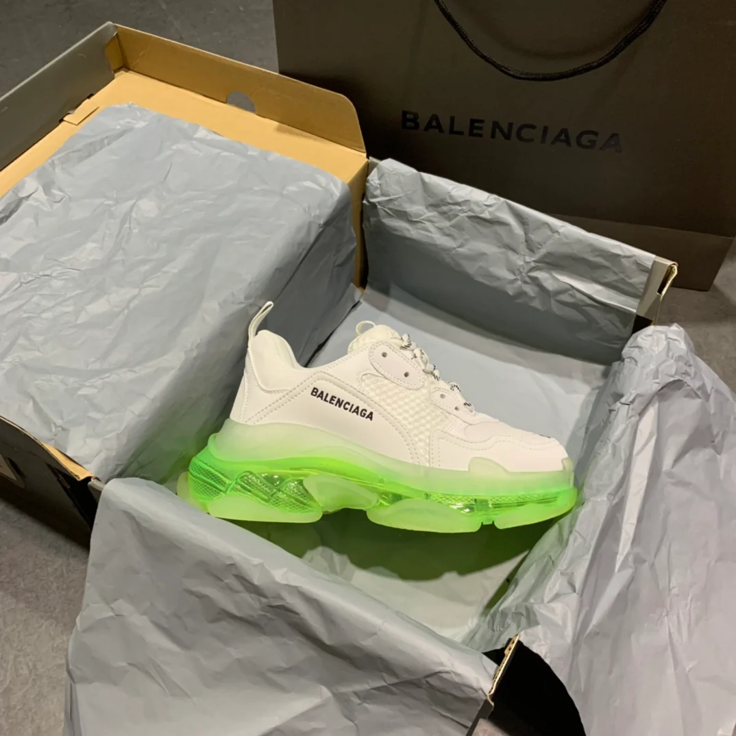 Li Shi - Dad Shoes - Серебристо-зеленая подошва