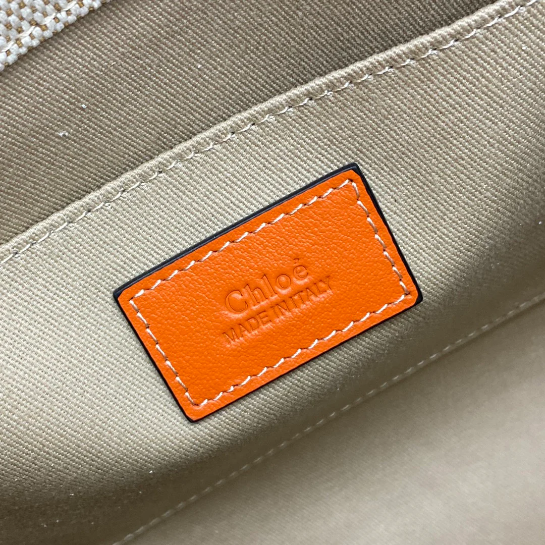 Сумка-тоут Chloe Woody - Маленькая - Оранжевая