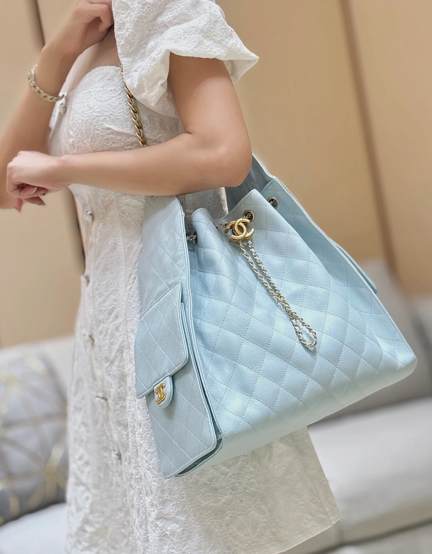 Сумка Chanel 25s 25bag Large - синяя