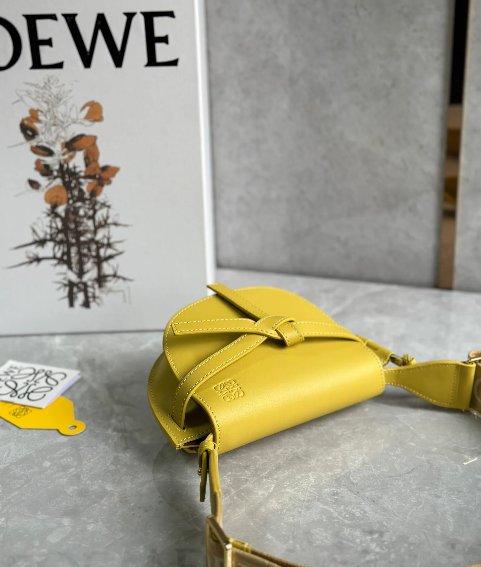 Loewe-gate-dual-musard yellow-mini