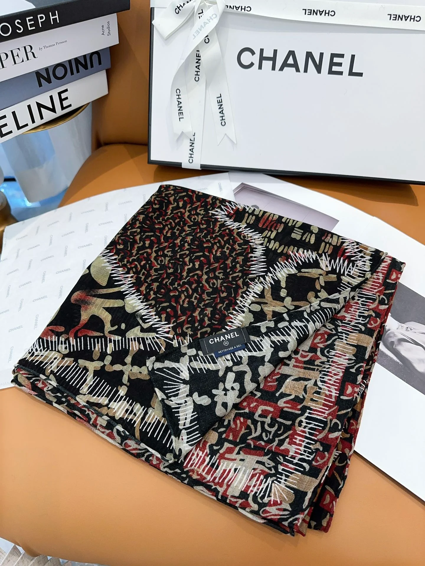 Кашемировый шарф Chanel 2024 Letter - 140-140