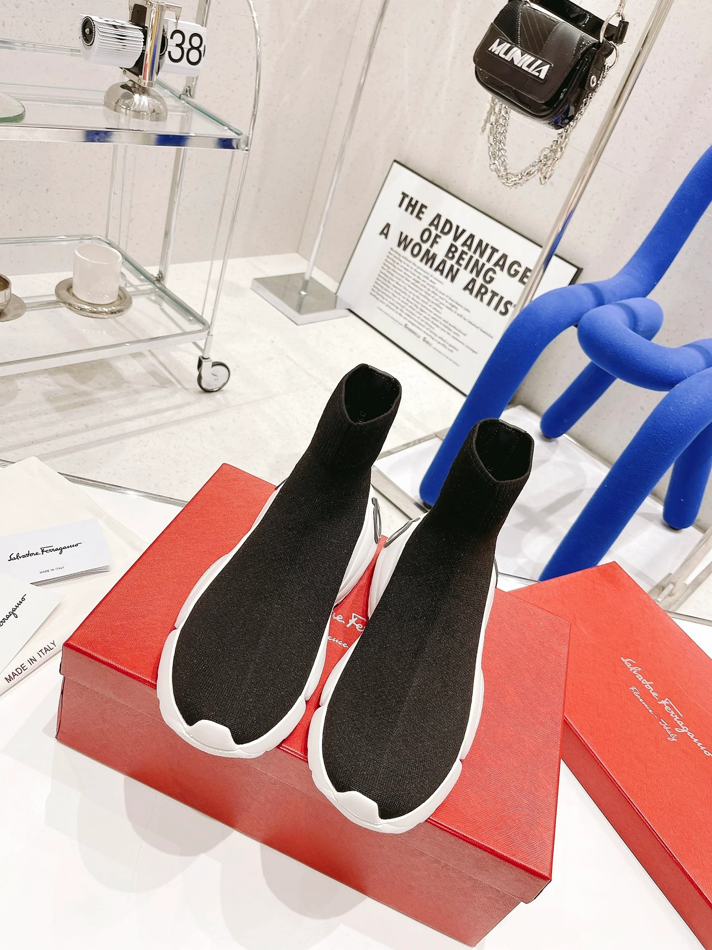 Обувь Salvatore Ferragamo - Ботинки-носки Ferragamo