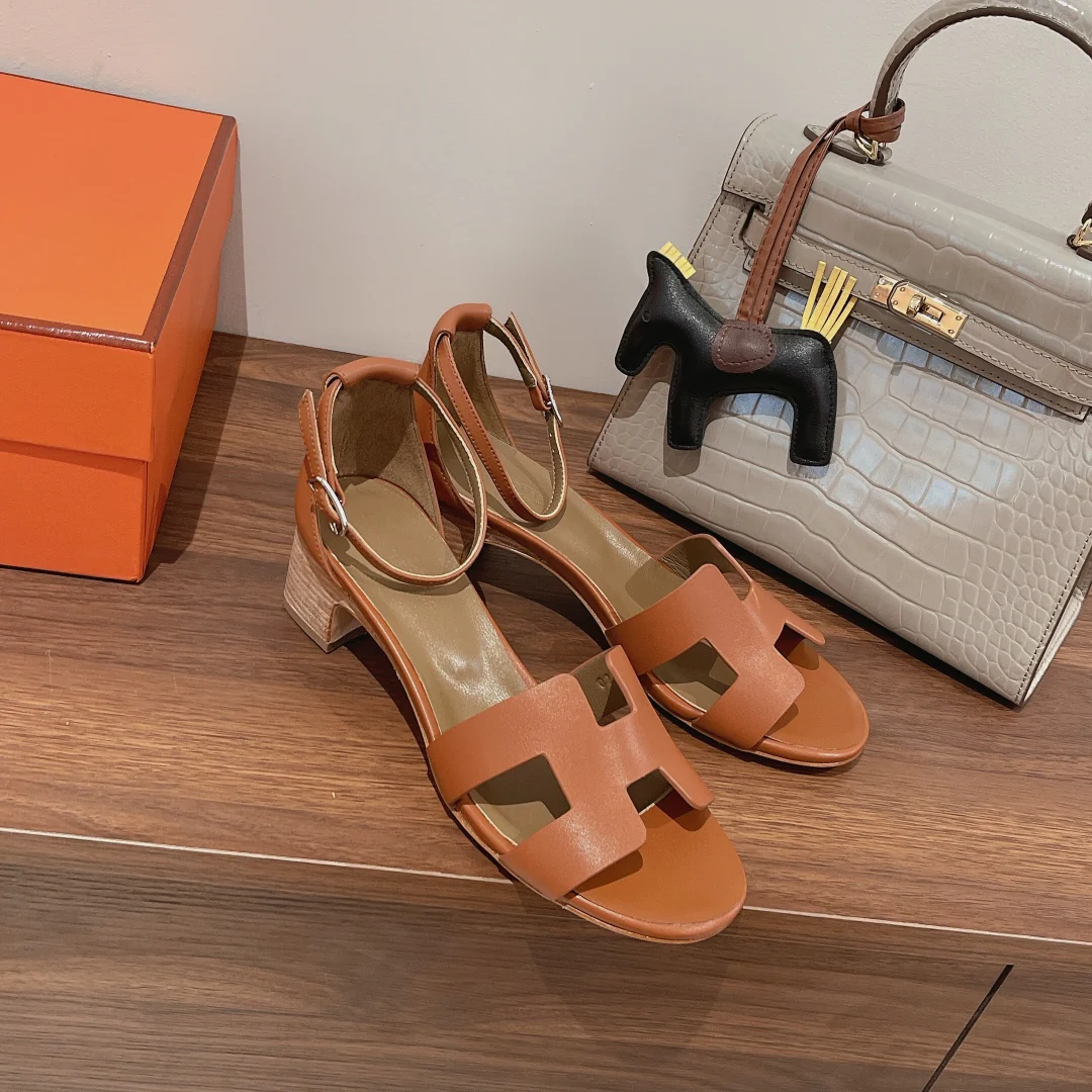 Мюли на низком каблуке Hermes-h