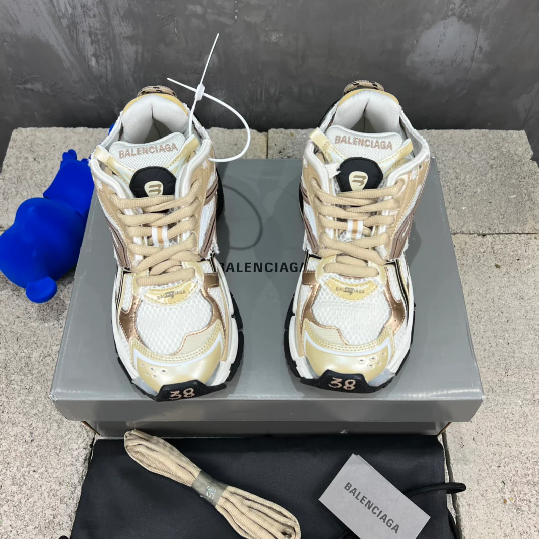 Кроссовки Balenciaga Runner - унисекс - розовое золото