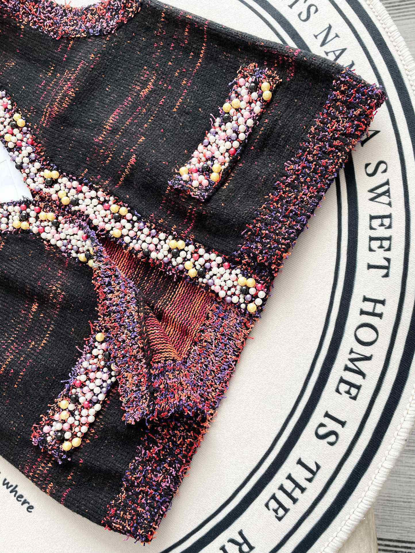 Chanel 2403 - Вязаный жилет ручной работы в этническом стиле