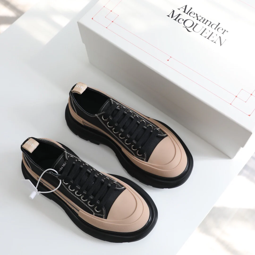 Кед на платформе McQueen - унисекс - черный цвет, цвет 