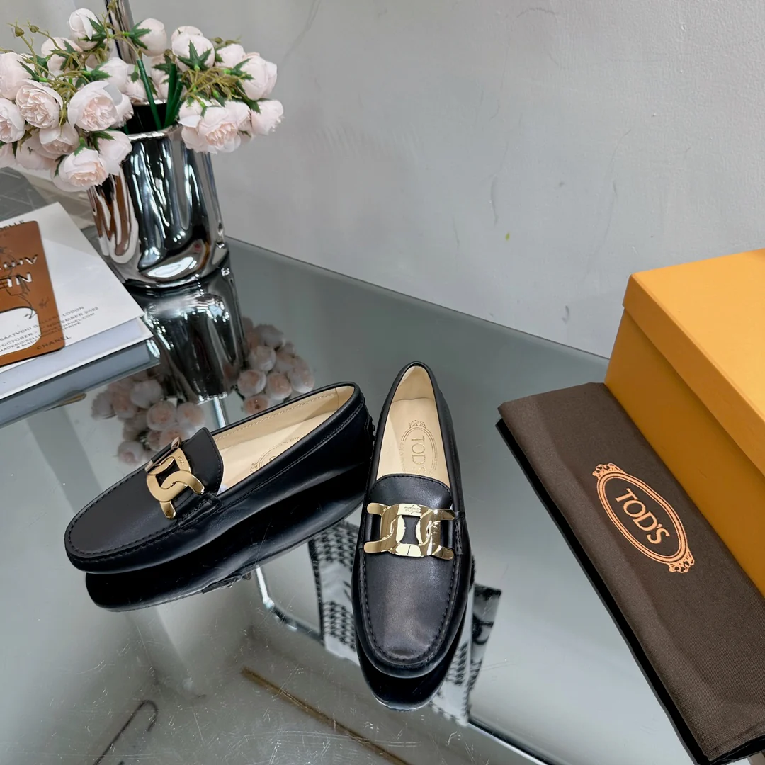 Tods - Лоферы - Металлический черный