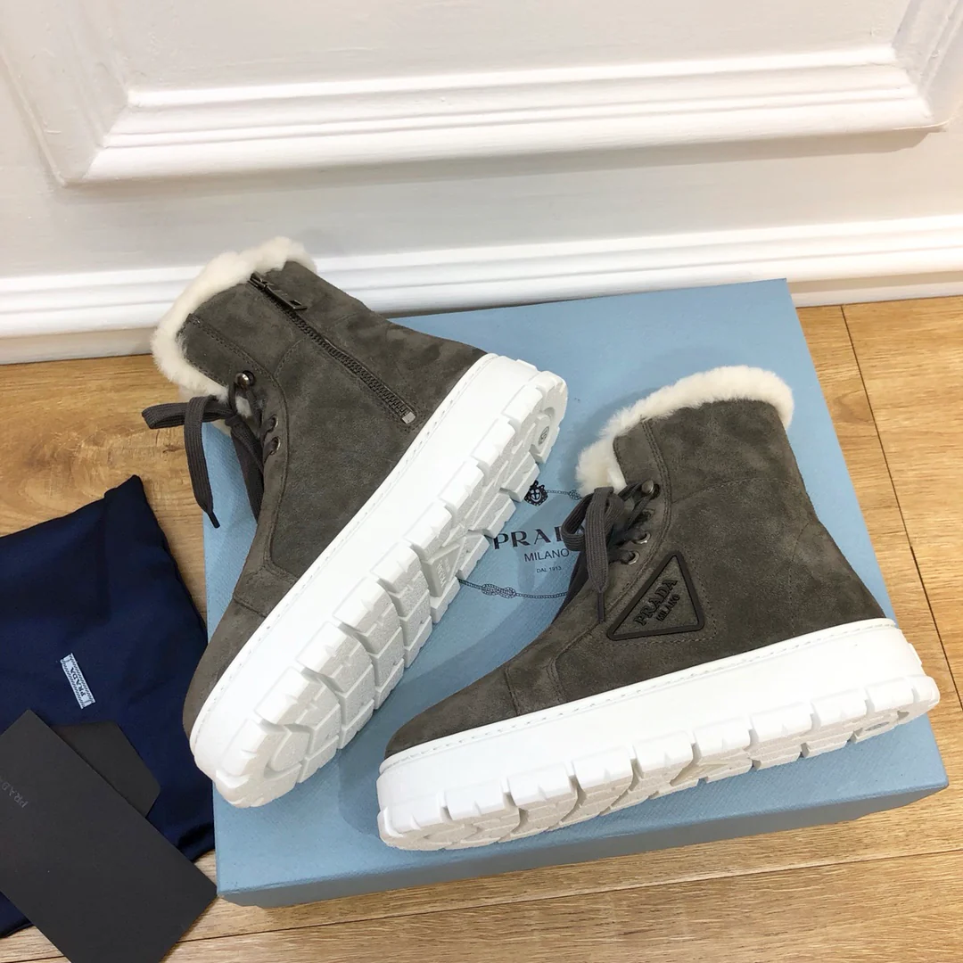 Обувь Prada - Prada - меховые сапоги на платформе