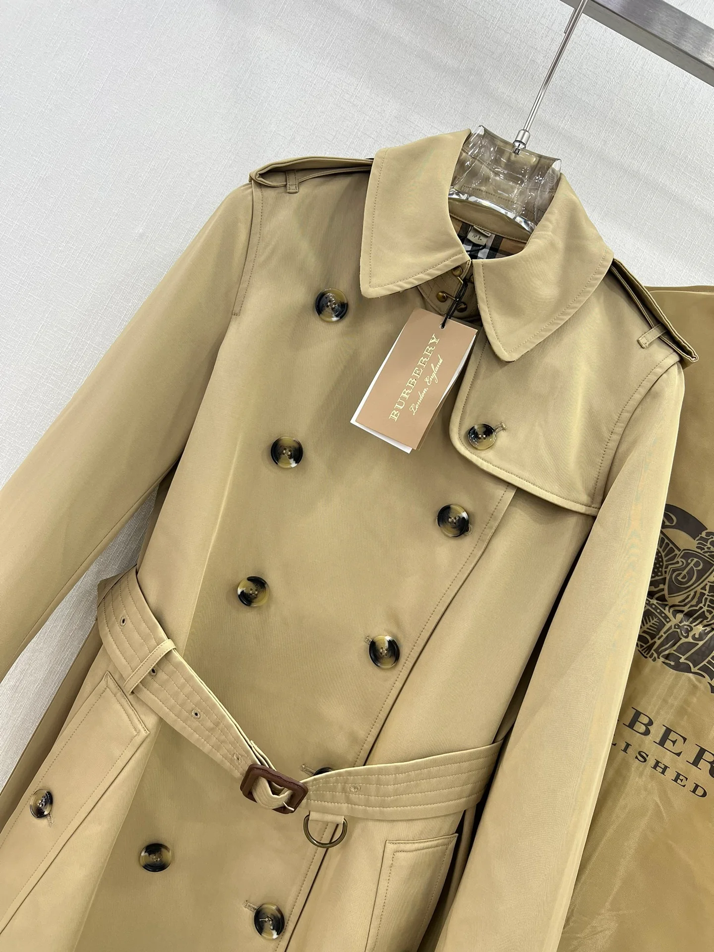 Классический длинный тренч Burberry 2403 Kensington