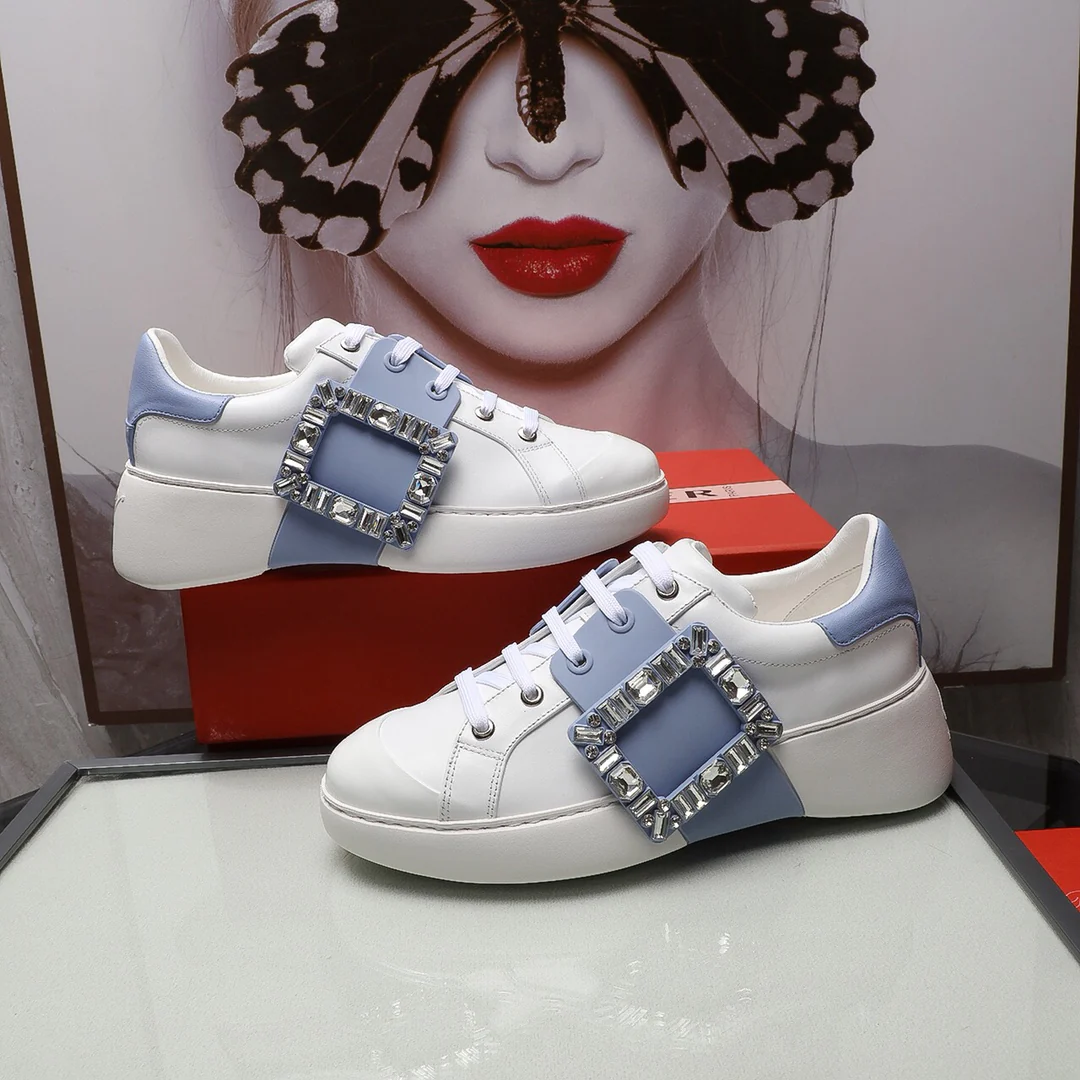 Кроссовки RV весна 2022, белые - синие