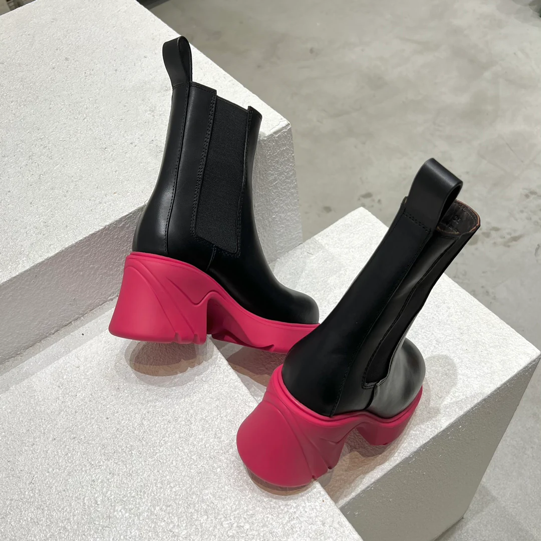 BV-22ss - Ботильоны на платформе до середины икры - Foundation