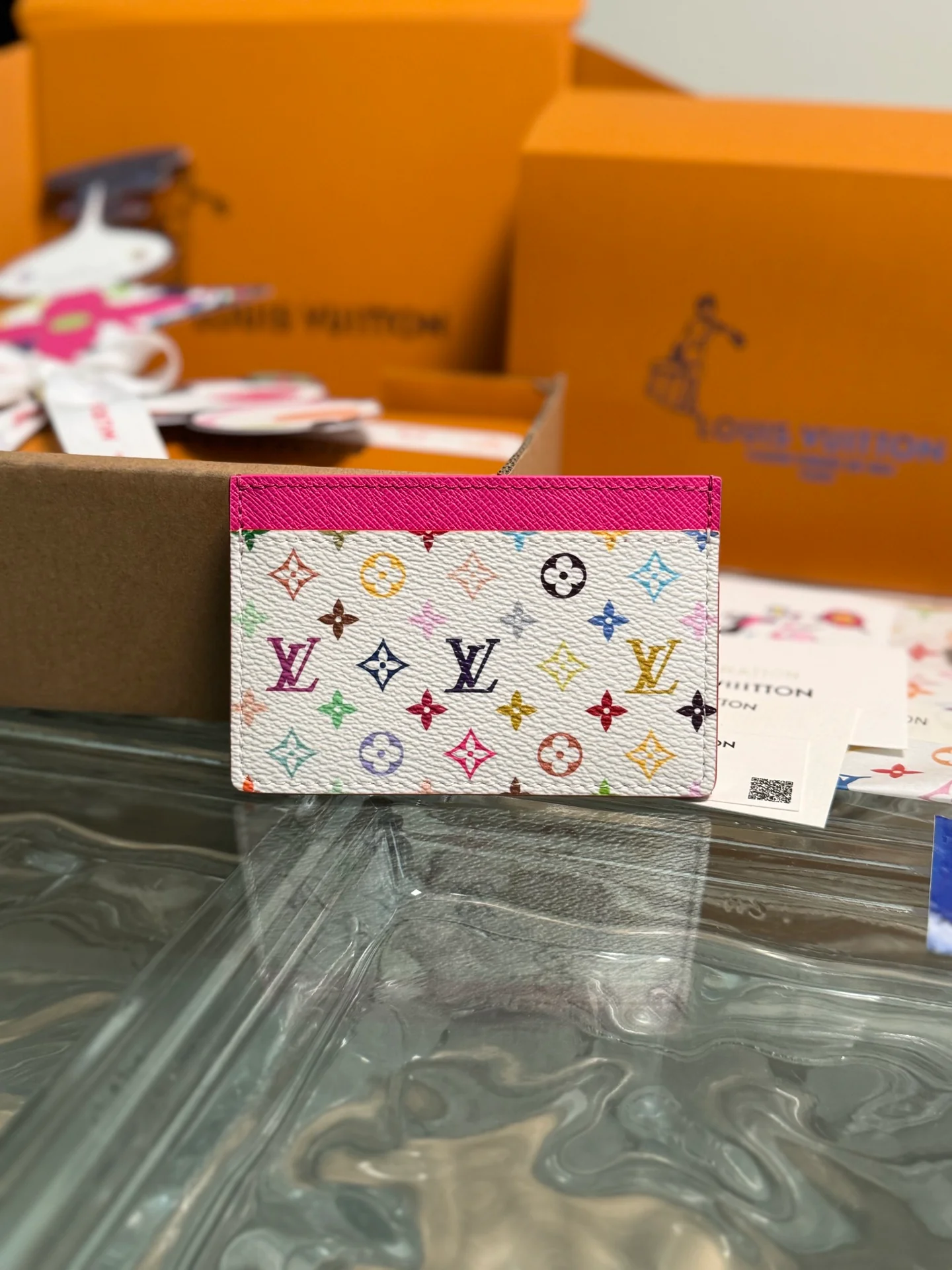 Держатель для карт LV-m13403-lvxtm - розово-белый