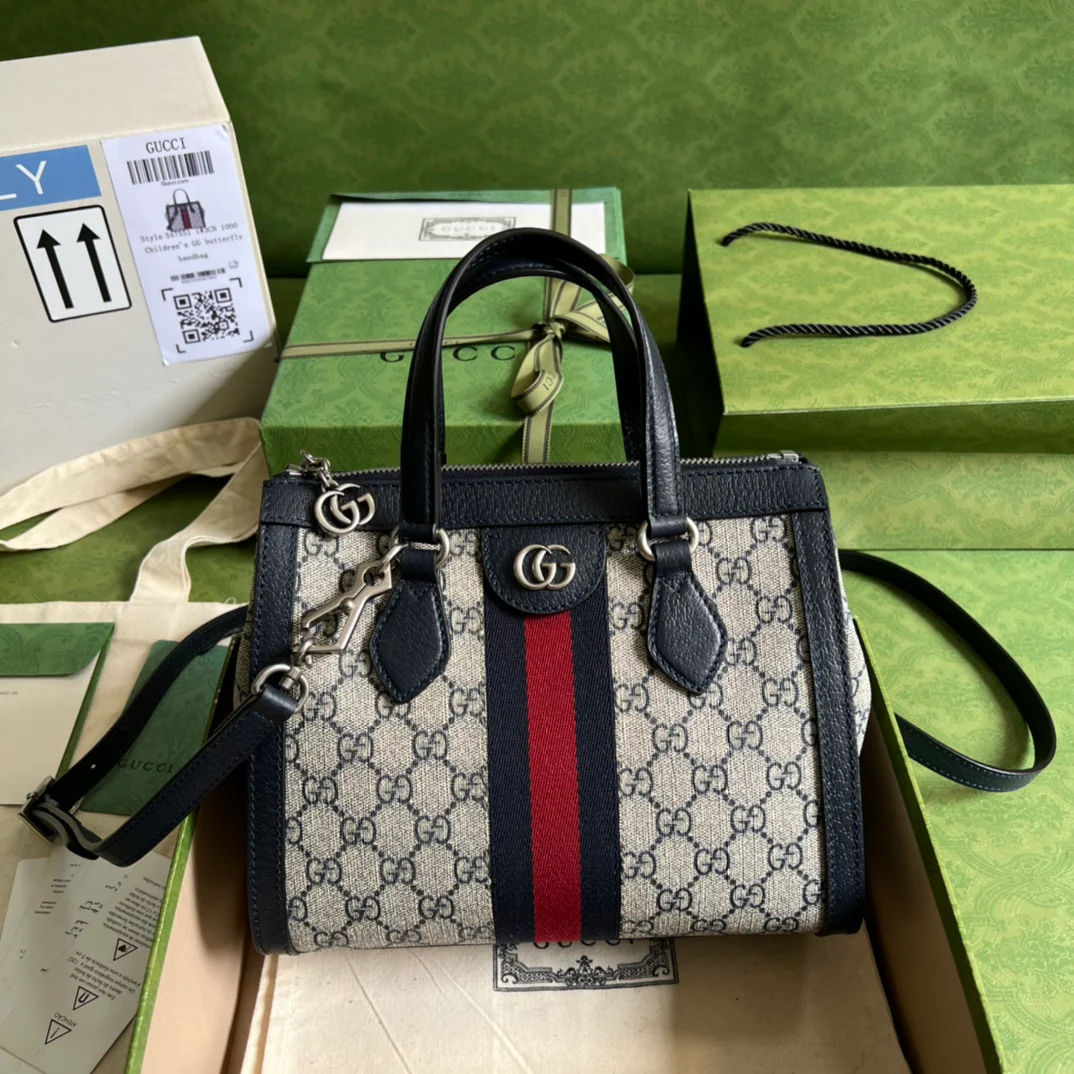 Мини-сумочка Gucci Ophidia - 24x20 см - 5x10 см - синяя