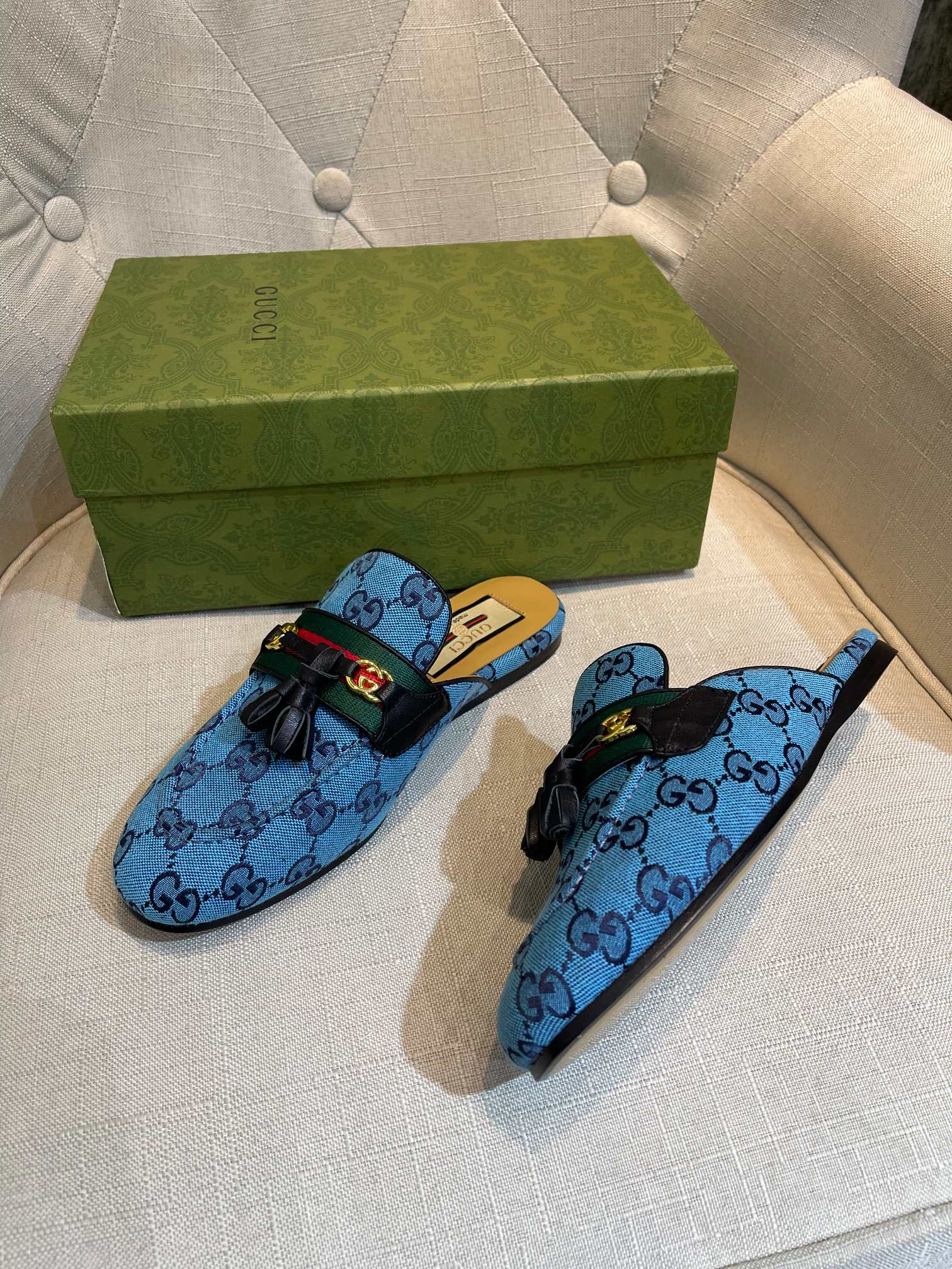 Gucci — Подвеска с кисточками — Тапочки — Мюли — 3