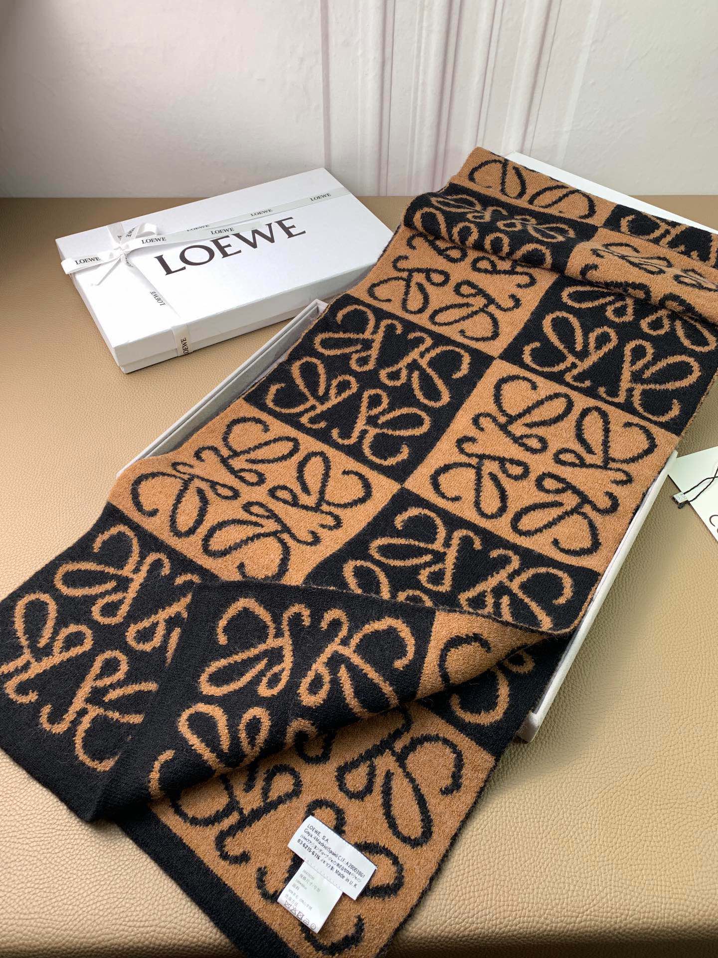 Кашемировый жаккардовый шарф Lolwei - 2 шт.