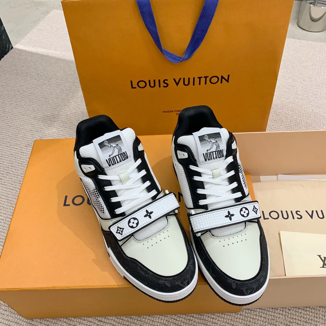 Кроссовки LV Trainer Series - на липучках - унисекс - черные