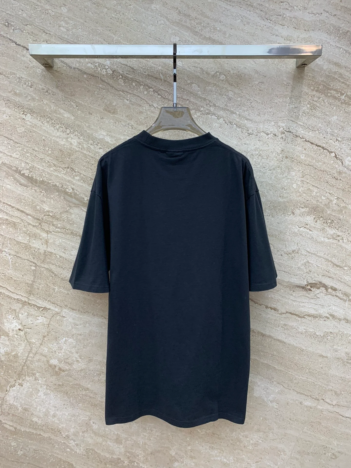 Футболка Balenciaga 2403 Melting Coke Print свободного кроя с коротким рукавом - унисекс - черная