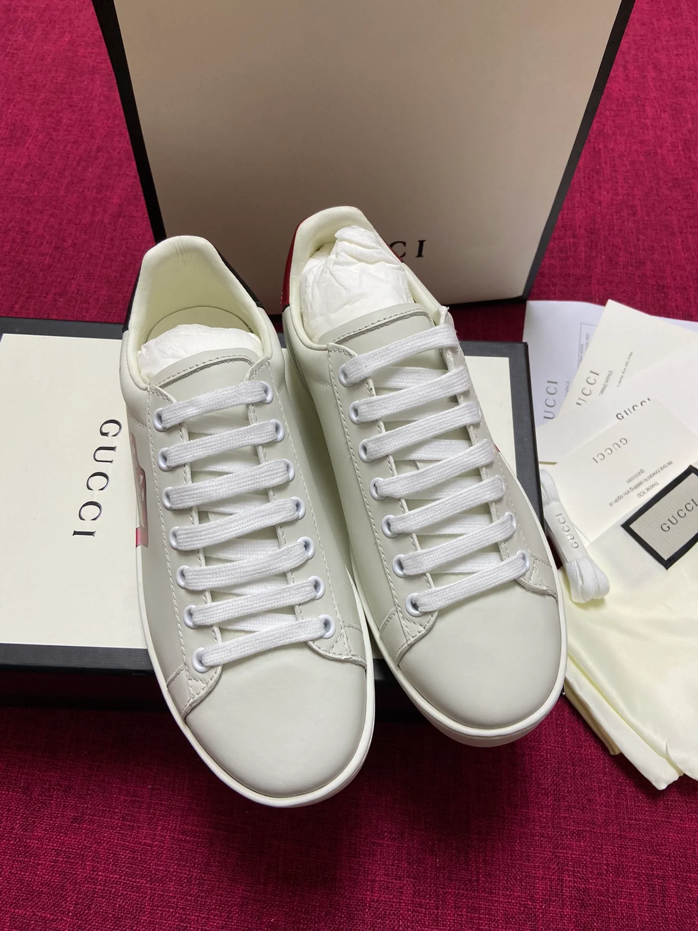 Gucci - Белые кроссовки - Кроссовки - Повседневная обувь - 8