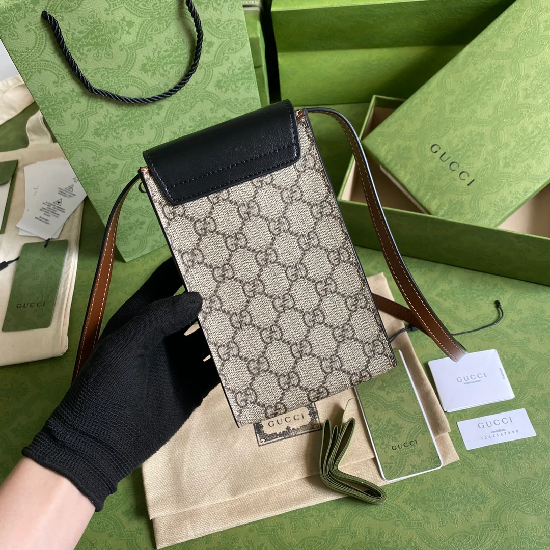 Чехол для телефона Gucci с цепочкой и замком - 1 шт.