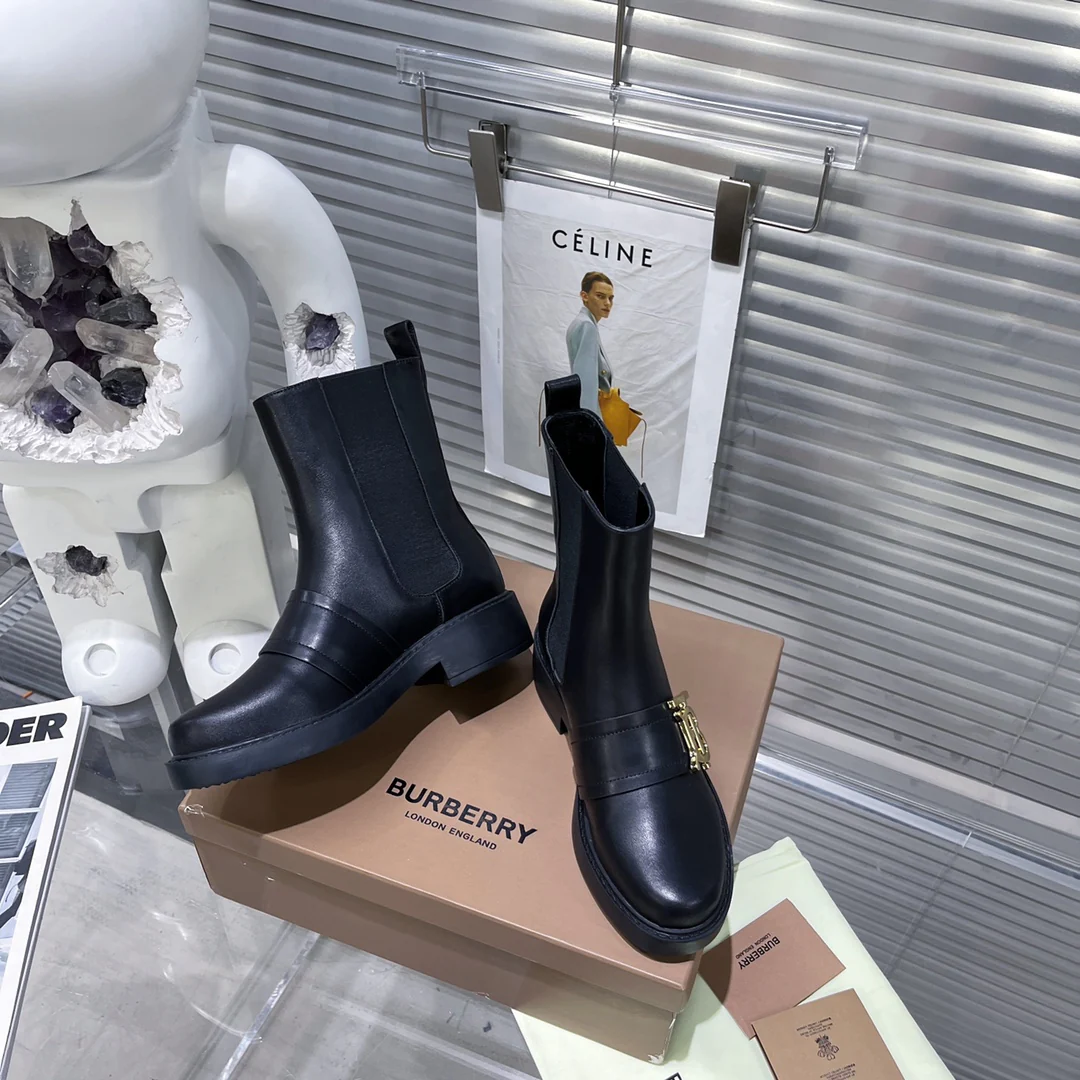 Ботинки-челси на платформе из коллекции Burberry осень/зима 2022