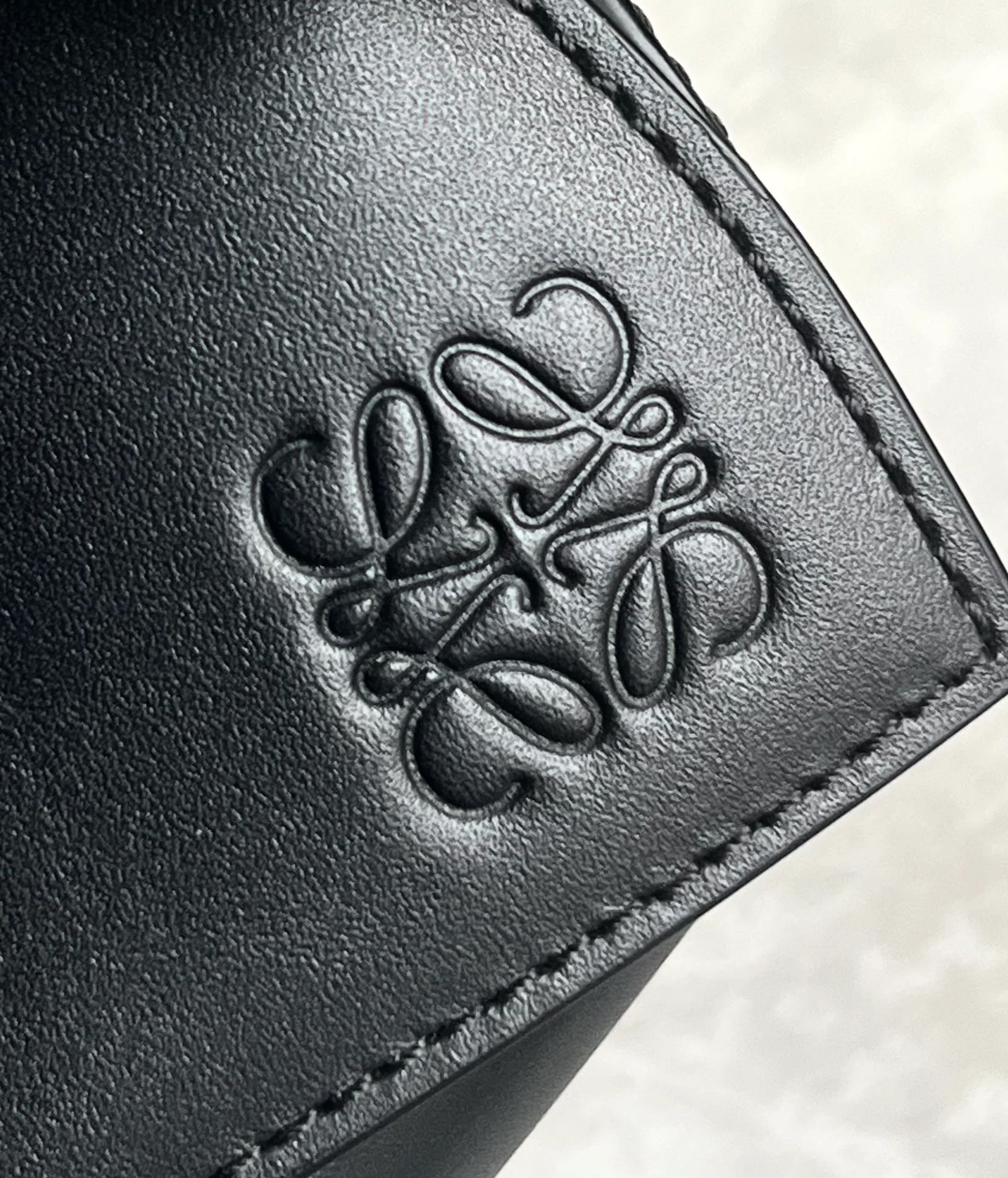 Loewe Puzzle Leather Satin Leather Black Small