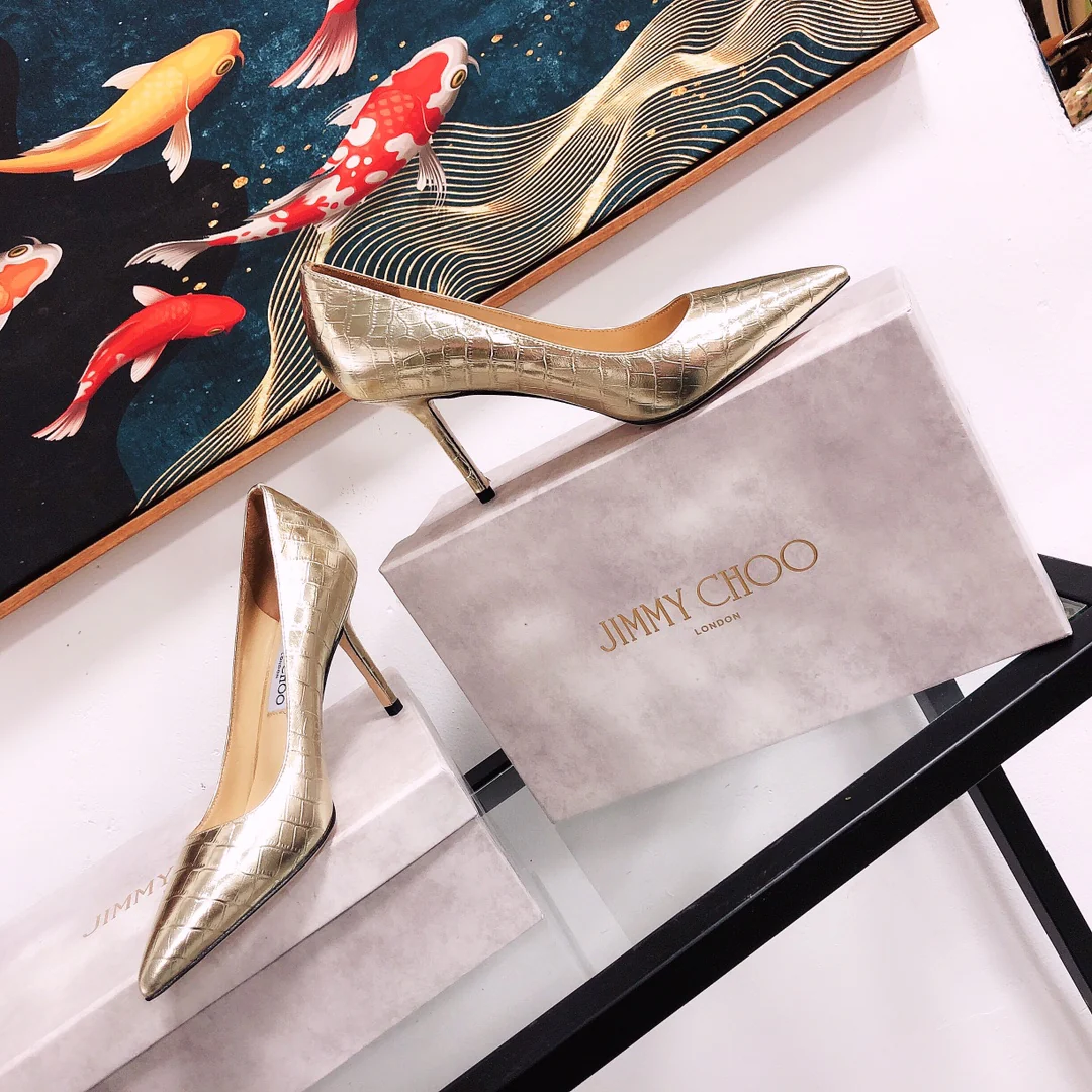 Jimmy - Туфли на высоком каблуке необычной формы - Узор 