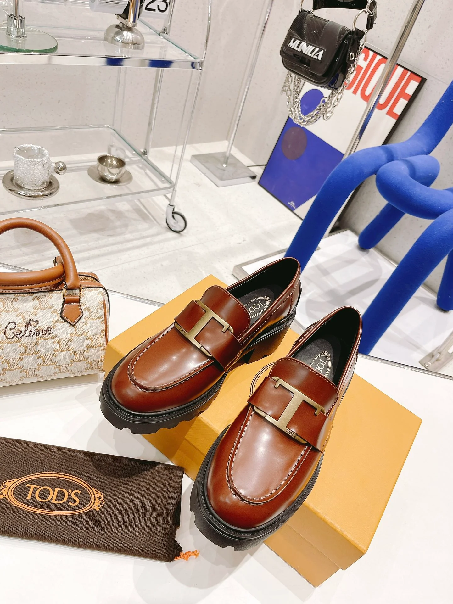Tods - Лоферы на платформе - 2
