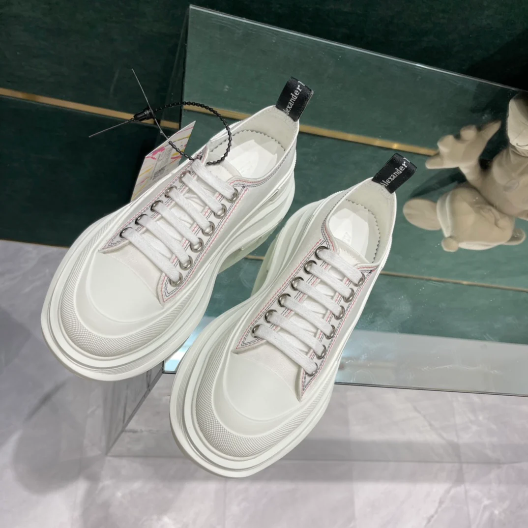 Парные туфли на платформе McQueen из парусины - 1 шт.